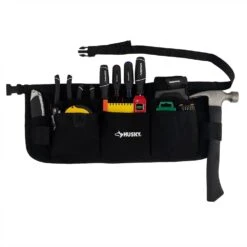 Husky 24 In. 13-Pocket Black Canvas Tool Work Apron -Husky Shop black husky tool belts hd00121 th 40 1000