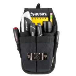Husky 5 In. 5-Pocket Black Four Barrel Tool Belt Pouch -Husky Shop black husky tool belts hd00131 th 44 1000
