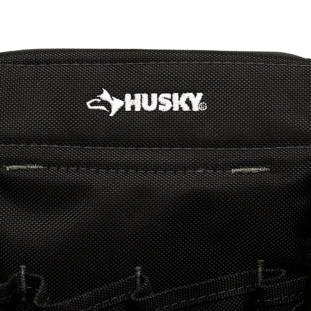 Husky Heavy-Duty 14-Pocket Electrician's Tool Belt Pouch In Black 8 Husky Heavy-Duty 14-Pocket Electrician's Tool Belt Pouch In Black - Image 8