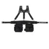 Husky 2-Bag 14-Pocket Electrician's Work Tool Belt Tool Storage Suspension Rig With Suspenders In Black -Husky Shop black husky tool belts hd00146 64 1000