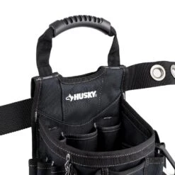 Husky Large Utility Tool Belt Pouch -Husky Shop black husky tool belts hd00170 4f 1000