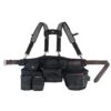 Husky Framers 3-Bag Work Tool Belt With Suspenders