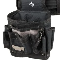 Husky Electricians 2-Bag Work Tool Belt With Suspenders 16 Husky Electricians 2-Bag Work Tool Belt With Suspenders -Husky Shop black husky tool belts hd00174 1d 1000