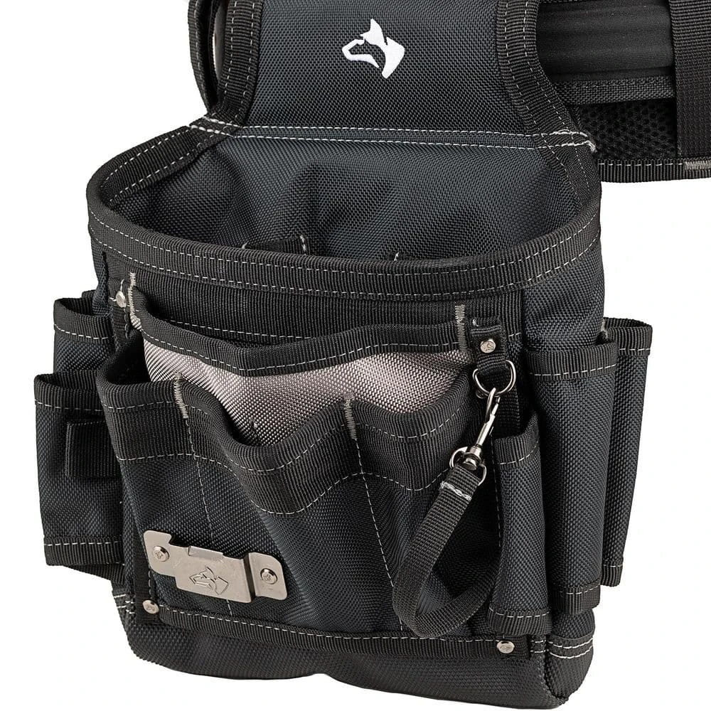 Husky Electricians 2-Bag Work Tool Belt With Suspenders 5 Husky Electricians 2-Bag Work Tool Belt With Suspenders - Image 5