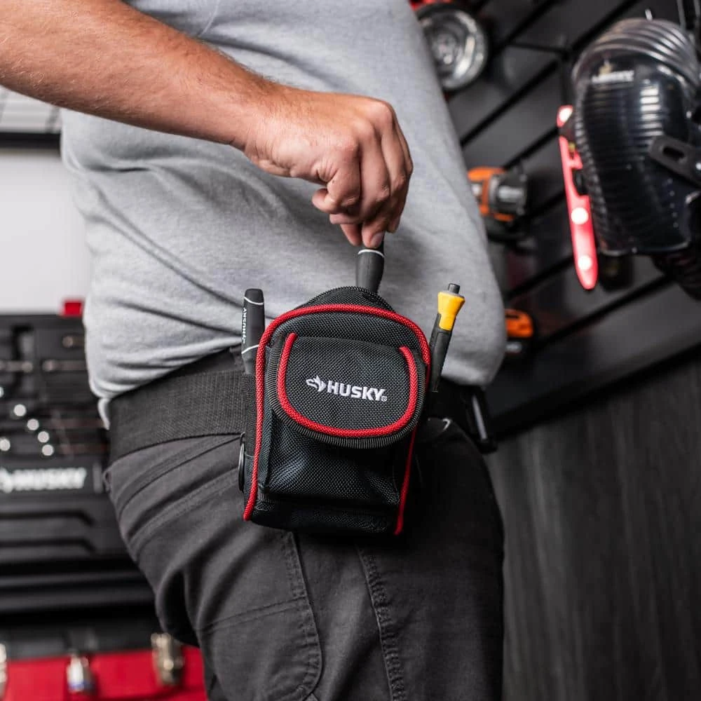 Husky 4.5 In. Clip On Tool Belt Pouch 10 Husky 4.5 In. Clip On Tool Belt Pouch - Image 10