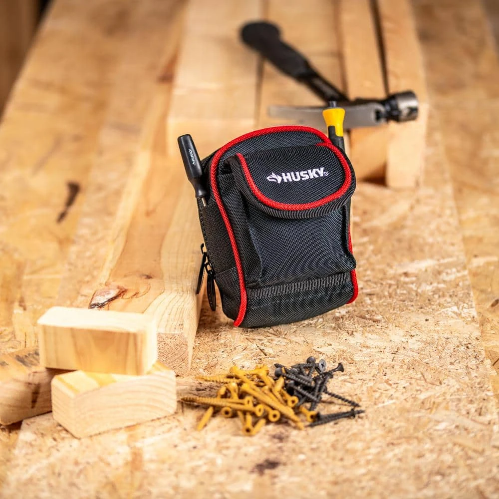 Husky 4.5 In. Clip On Tool Belt Pouch 11 Husky 4.5 In. Clip On Tool Belt Pouch - Image 11