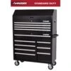 Husky Tool Storage 42 In. W X 18 In. D Standard Duty Black Tool Chest Combo -Husky Shop black husky tool chest combos h42ch4tr8blk 64 1000