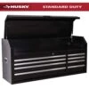 Husky Modular Tool Storage 52 In. W X 16 In. D Standard Duty Black Top Tool Chest 13 Husky Modular Tool Storage 52 In. W X 16 In. D Standard Duty Black Top Tool Chest -Husky Shop black husky top tool chests h52ch8mod 64 1000