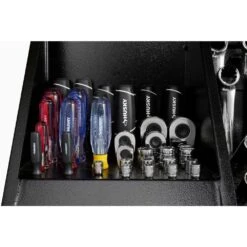 Husky Heavy-Duty 36 In. W X 17 In. D Black Steel Portable Triangle Top Chest For Sockets, Wrenches And Screwdrivers -Husky Shop black husky top tool chests thd36280 1d 1000