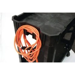 Husky 2-Tier Plastic 4-Wheeled Service Cart In Black 10 Husky 2-Tier Plastic 4-Wheeled Service Cart In Black -Husky Shop black husky utility carts 12603 4f 1000