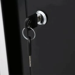 Husky Ready-to-Assemble 24-Gauge Steel Wall Mounted Garage Cabinet In Black (28 In. W X 29.7 In. H X 12 In. D) -Husky Shop black husky wall mounted cabinets g2802w us 77 1000