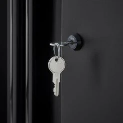 Husky Extra Wide Heavy Duty Welded 20-Gauge Steel Wall Mounted Garage Cabinet In Black (32 In. W X 22 In. H X 14 In. D) 18 Husky Extra Wide Heavy Duty Welded 20-Gauge Steel Wall Mounted Garage Cabinet In Black (32 In. W X 22 In. H X 14 In. D) -Husky Shop black husky wall mounted cabinets htc1000010 ex 4f 1000