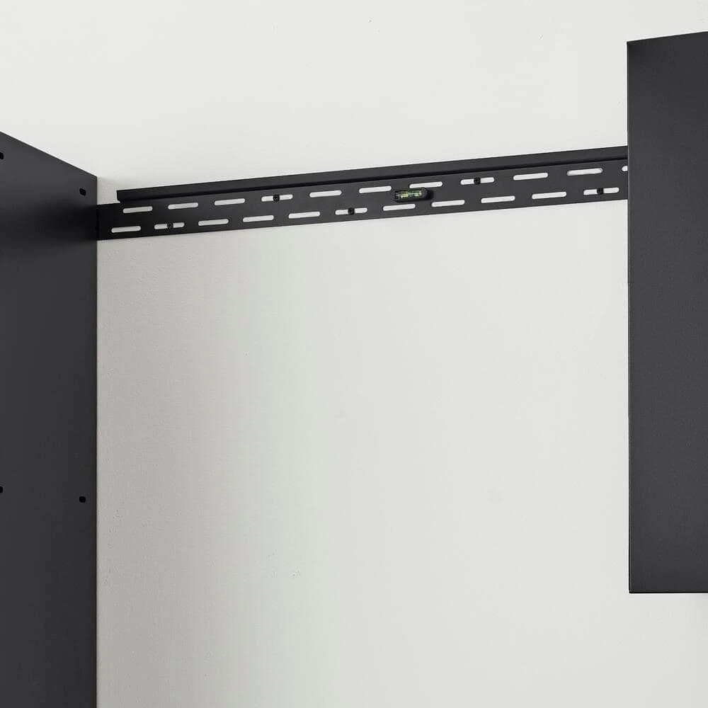 Husky Extra Wide Heavy Duty Welded 20-Gauge Steel Wall Mounted Garage Cabinet In Black (32 In. W X 22 In. H X 14 In. D) 4 Husky Extra Wide Heavy Duty Welded 20-Gauge Steel Wall Mounted Garage Cabinet In Black (32 In. W X 22 In. H X 14 In. D) - Image 4