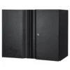 Husky Heavy Duty (28 In. W X 22 In. H X 14 In. D) Welded 20-Gauge Steel Wall Mounted Garage Cabinet In Black -Husky Shop black husky wall mounted cabinets hw1f281422 blk 64 1000