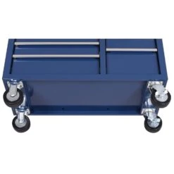 Husky Standard Duty 42 In. X 18 In. D 12-Drawer Blue Rolling Tool Chest Combo -Husky Shop blue husky tool chest combos h42ch4tr8blu 1d 1000