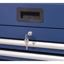 Husky Standard Duty 42 In. X 18 In. D 12-Drawer Blue Rolling Tool Chest Combo -Husky Shop blue husky tool chest combos h42ch4tr8blu 4f 1000