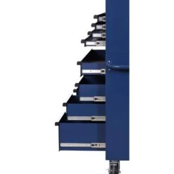 Husky Standard Duty 42 In. X 18 In. D 12-Drawer Blue Rolling Tool Chest Combo -Husky Shop blue husky tool chest combos h42ch4tr8blu 77 1000