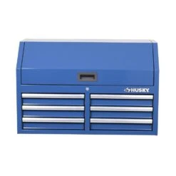 Husky 36 In. 6-Drawer Blue Top Tool Chest -Husky Shop blue husky top tool chests h36ch6blu 4f 1000
