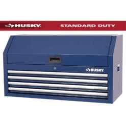 Husky Standard Duty 42 In. 4-Drawer Blue Top Tool Chest