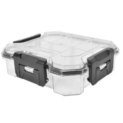 Husky 6 In. 6-Compartment Waterproof Storage Bin Small Parts Organizer -Husky Shop clear husky small parts organizers thd2015 03 4f 1000 1
