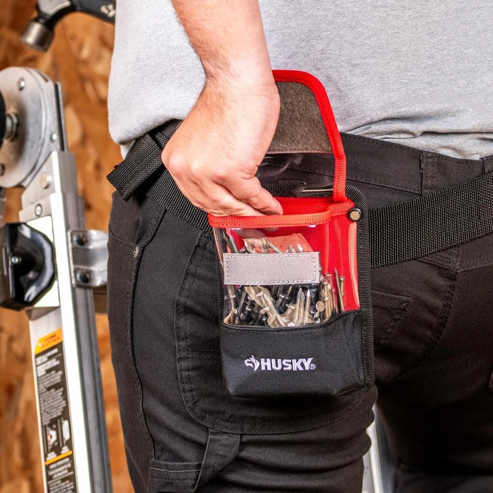 Husky 5 In. Clip On Tool Belt Pouch 12 Husky 5 In. Clip On Tool Belt Pouch - Image 12