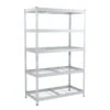 Husky 5-Tier Riveted Steel Garage Storage Shelving Unit In Silver (48 In. W X 78 In. H X 24 In. D) 27 Husky 5-Tier Riveted Steel Garage Storage Shelving Unit In Silver (48 In. W X 78 In. H X 24 In. D) -Husky Shop gavanised husky freestanding shelving units 426007 64 1000