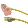 Husky 80 Ft. 14/3 Yellow Extension Lighted Power Block Cord -Husky Shop general purpose cords sjtw14380ylpbl 64 1000