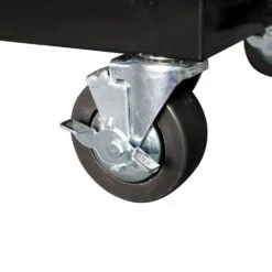 Husky 84 In. W X 18 In. D 9-Drawer Mobile Workbench With Wood Top In Gloss Black -Husky Shop gloss black husky mobile workbenches hotc8409b11m 77 1000