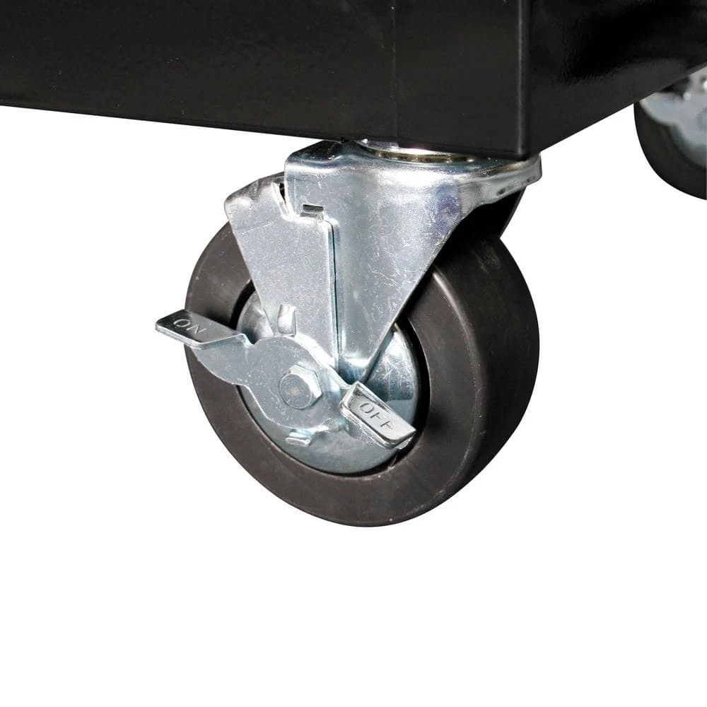 Husky 84 In. W 18 In. D 15-Drawer Mobile Workbench With Wood Top In Gloss Black 7 Husky 84 In. W 18 In. D 15-Drawer Mobile Workbench With Wood Top In Gloss Black - Image 7