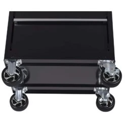 Husky Tool Storage 27 In. W X 18 In. D 5-Drawer Gloss Black Rolling Tool Cabinet -Husky Shop gloss black husky tool cabinets h27tr5blk 4f 1000