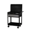 Husky Tool Storage 28 In. W Standard Duty Gloss Black Rolling Tool Utility Cart With Lift-Top -Husky Shop gloss black husky tool carts h2dmc 64 1000