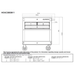 Husky 30 In. Wide By 20 In. Deep 3-Drawer Mechanics Tool Cart, Gloss Black 17 Husky 30 In. Wide By 20 In. Deep 3-Drawer Mechanics Tool Cart, Gloss Black -Husky Shop gloss black husky tool carts houc3003b11 a0 1000