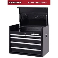 Husky Tool Storage 26 In. W X 16 In. D 5-Drawer Gloss Black Top Tool Chest