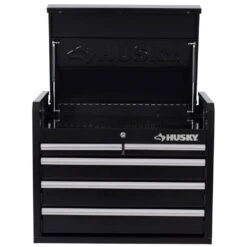 Husky Tool Storage 26 In. W X 16 In. D 5-Drawer Gloss Black Top Tool Chest -Husky Shop gloss black husky top tool chests h26ch5blk 77 1000