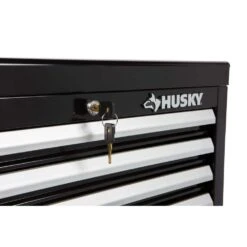 Husky 26 In. W X 12 In. D Standard Duty 4-Drawer Top Tool Chest In Gloss Black -Husky Shop gloss black husky top tool chests hkst98065bk 76 1000