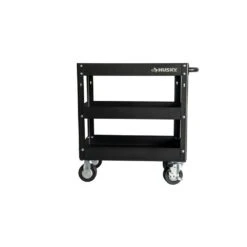 Husky 28 In. Wide 17 In. Deep 3 Tier Cart, Gloss Black -Husky Shop gloss black husky utility carts houc28a3b11 4f 1000
