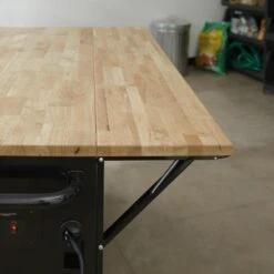 Husky 62 In. W X 36 In. D Standard Duty 12-Drawer Mobile Workbench Tool Chest With Full Length Extension Table In All Black -Husky Shop gloss black with black trim husky mobile workbenches hotc6212b11m 77 1000