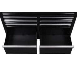 Husky 46 In. W X 18 In. D 9-Drawer Black Mobile Workbench Cabinet 17 Husky 46 In. W X 18 In. D 9-Drawer Black Mobile Workbench Cabinet -Husky Shop gloss black with silver trim husky mobile workbenches h46mwc9v18 77 1000