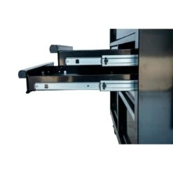 Husky 46 In. X 25 In. D 9-Drawer Mobile Workbench With Adjustable Height Wood Top In Gloss Black 27 Husky 46 In. X 25 In. D 9-Drawer Mobile Workbench With Adjustable Height Wood Top In Gloss Black -Husky Shop gloss black with silver trim husky mobile workbenches holc4609b11m 76 1000