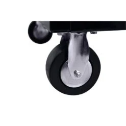 Husky Tool Storage 46 In. W X 51 In. D Standard Duty Black Mobile Workbench Cabinet With Solid Top Full Length Extension Table -Husky Shop gloss black with silver trim husky mobile workbenches hotc4609b15m d4 1000