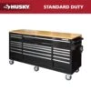 Husky Tool Storage 72 In. W Standard Duty Gloss Black Mobile Workbench Tool Chest 25 Husky Tool Storage 72 In. W Standard Duty Gloss Black Mobile Workbench Tool Chest -Husky Shop gloss black with silver trim husky mobile workbenches hotc7218b12m 64 1000