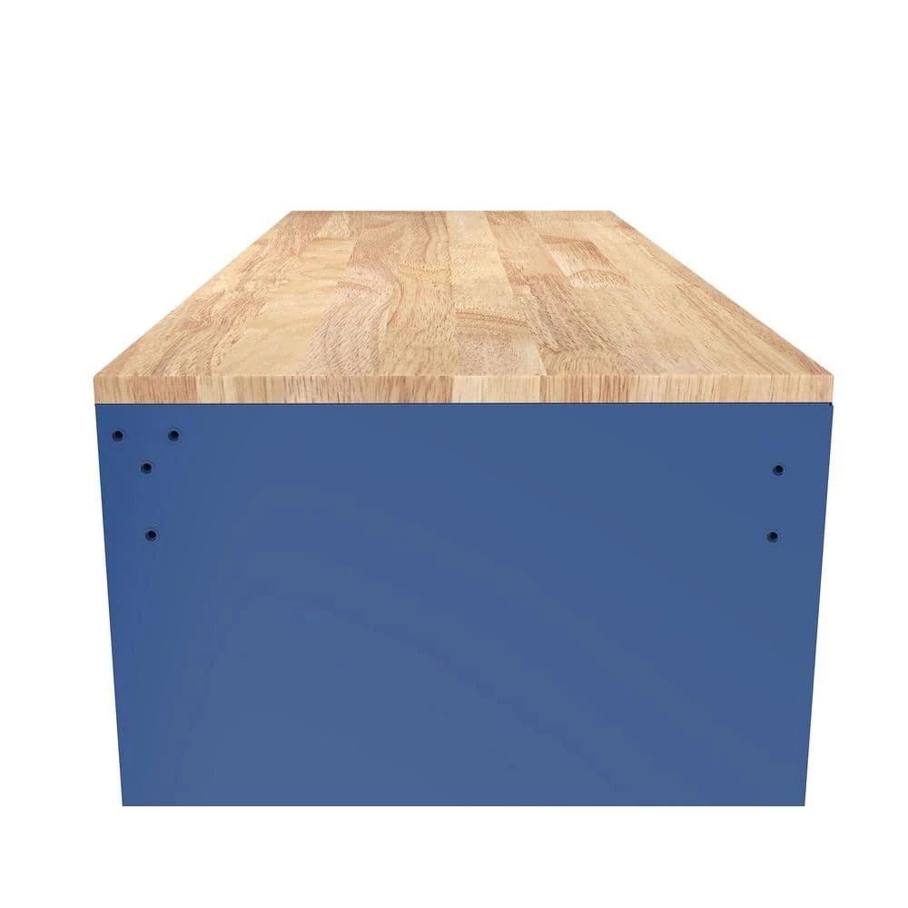 Husky Tool Storage 46 In. W X 18 In. D 9-Drawer Gloss Blue Mobile Workbench Cabinet 10 Husky Tool Storage 46 In. W X 18 In. D 9-Drawer Gloss Blue Mobile Workbench Cabinet - Image 10