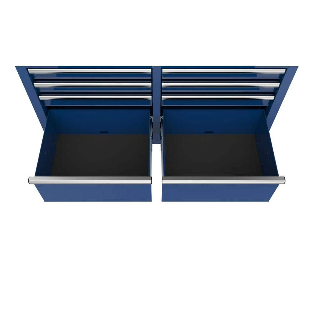 Husky Tool Storage 46 In. W X 18 In. D 9-Drawer Gloss Blue Mobile Workbench Cabinet 7 Husky Tool Storage 46 In. W X 18 In. D 9-Drawer Gloss Blue Mobile Workbench Cabinet - Image 7