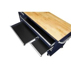 Husky Tool Storage 72 In. W Standard Duty Gloss Blue Mobile Workbench Tool Chest -Husky Shop gloss blue with silver trim husky mobile workbenches hotc7218b31m 1f 1000