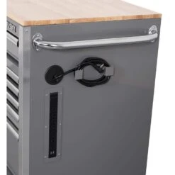 Husky Tool Storage 52 In. W X 25 In. D Standard Duty Gloss Gray Mobile Workbench Tool Chest -Husky Shop gloss gray with silver trim husky mobile workbenches h52mwc10gry c3 1000