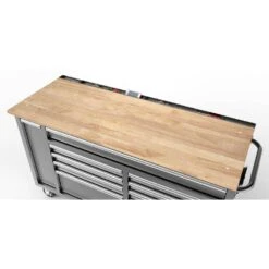 Husky 61 In. W X 24 In. D Standard Duty 10-Drawer Mobile Workbench Tool Chest With Sliding Bin Storage Drawer In Silver 24 Husky 61 In. W X 24 In. D Standard Duty 10-Drawer Mobile Workbench Tool Chest With Sliding Bin Storage Drawer In Silver -Husky Shop gloss gray with silver trim husky mobile workbenches h61mwc10sr 1f 1000
