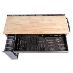 Husky 61 In. W X 24 In. D Standard Duty 10-Drawer Mobile Workbench Tool Chest With Sliding Bin Storage Drawer In Silver 21 Husky 61 In. W X 24 In. D Standard Duty 10-Drawer Mobile Workbench Tool Chest With Sliding Bin Storage Drawer In Silver -Husky Shop gloss gray with silver trim husky mobile workbenches h61mwc10sr 77 1000