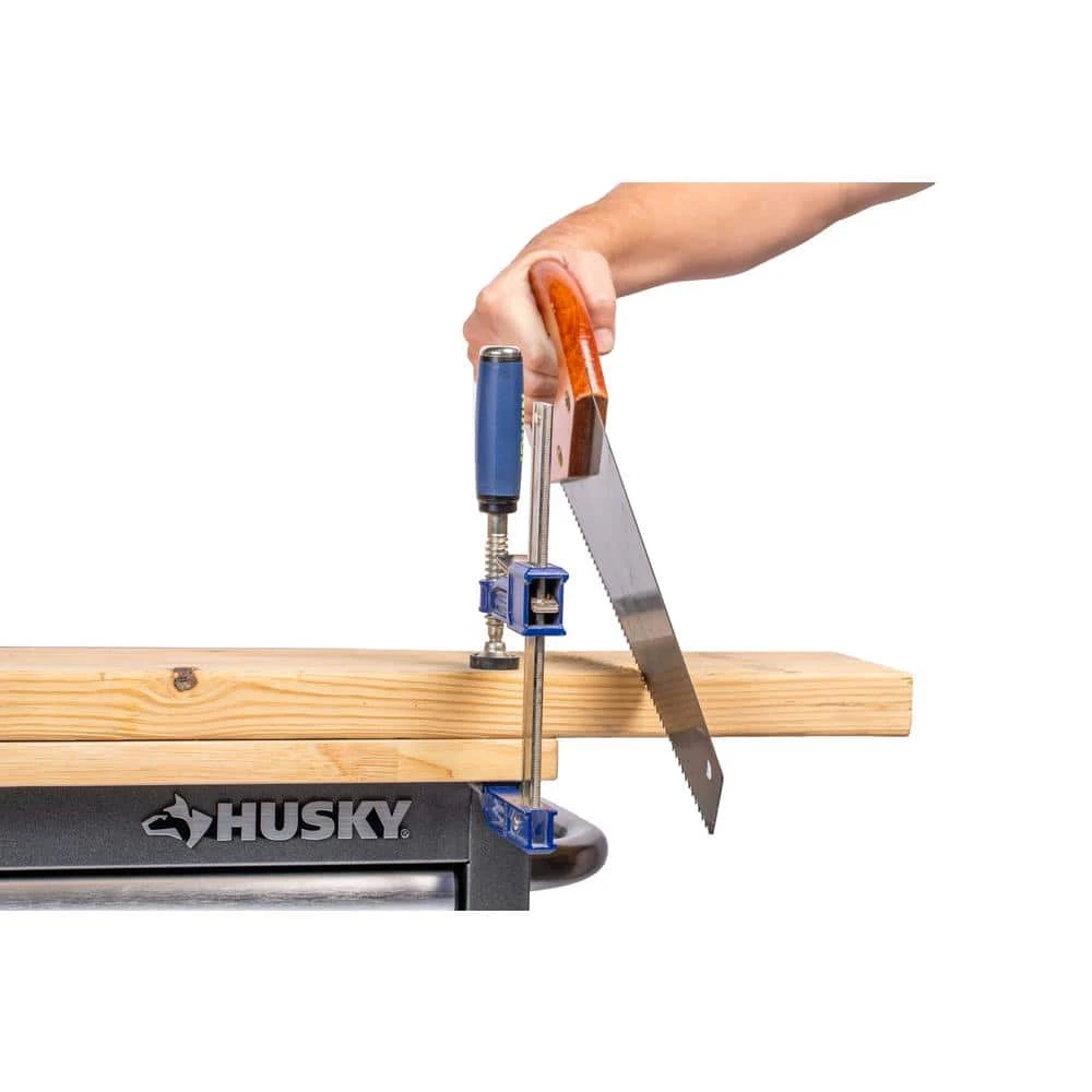 Husky 61 In. W X 24 In. D Standard Duty 10-Drawer Mobile Workbench Tool Chest With Sliding Bin Storage Drawer In Silver 8 Husky 61 In. W X 24 In. D Standard Duty 10-Drawer Mobile Workbench Tool Chest With Sliding Bin Storage Drawer In Silver - Image 8