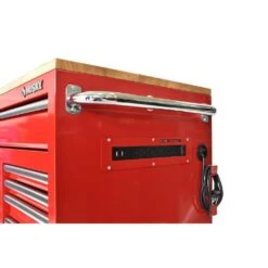 Husky Tool Storage 72 In. W X 21 In. D Standard Duty Gloss Red Mobile Workbench Tool Chest -Husky Shop gloss red husky mobile workbenches hotc7218b21m 1f 1000