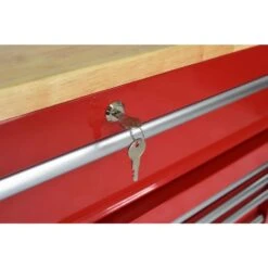 Husky Tool Storage 72 In. W X 21 In. D Standard Duty Gloss Red Mobile Workbench Tool Chest -Husky Shop gloss red husky mobile workbenches hotc7218b21m 44 1000